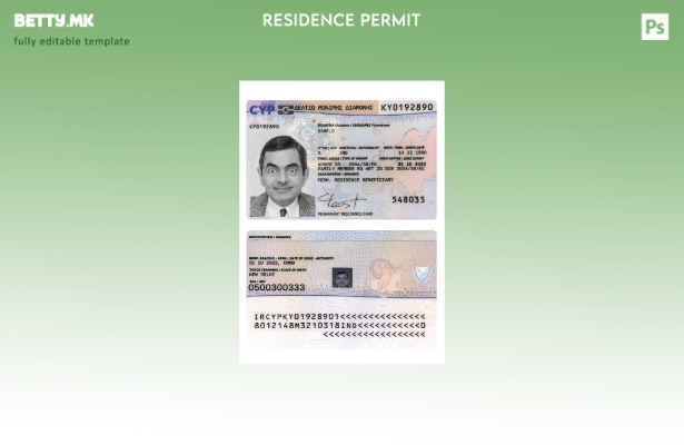 Модерен стил на Кипарската дозвола за престој сегашен шаблон